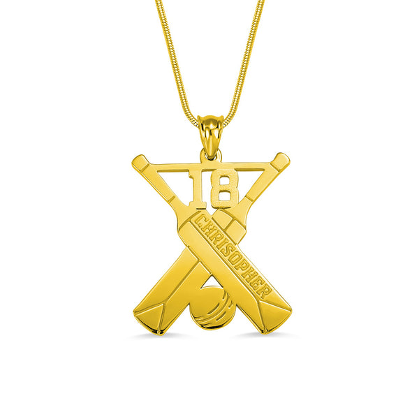 Personalized Cricket Memorial Necklace