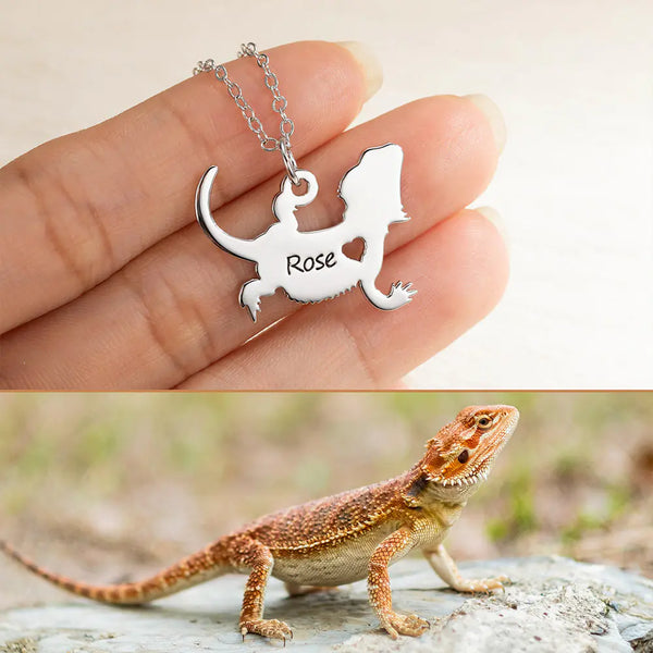 Lizard Name Necklace