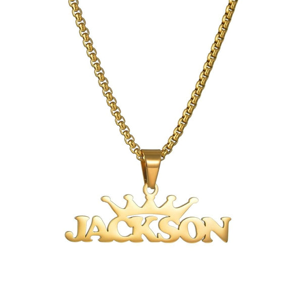 Nameplate Pendant Necklaces