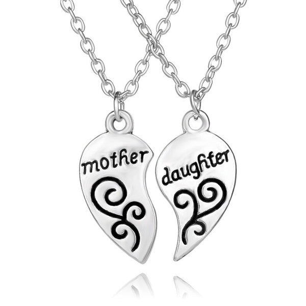 Mother & Daughter Heart Necklace