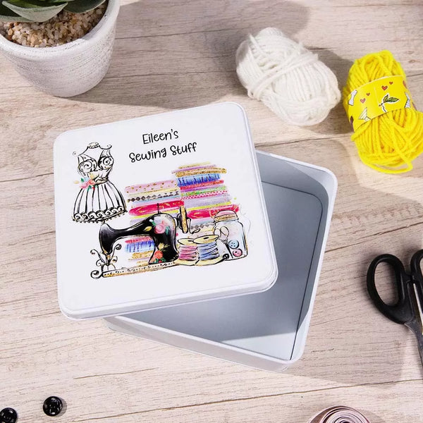 Personalized Sewing Storage Box