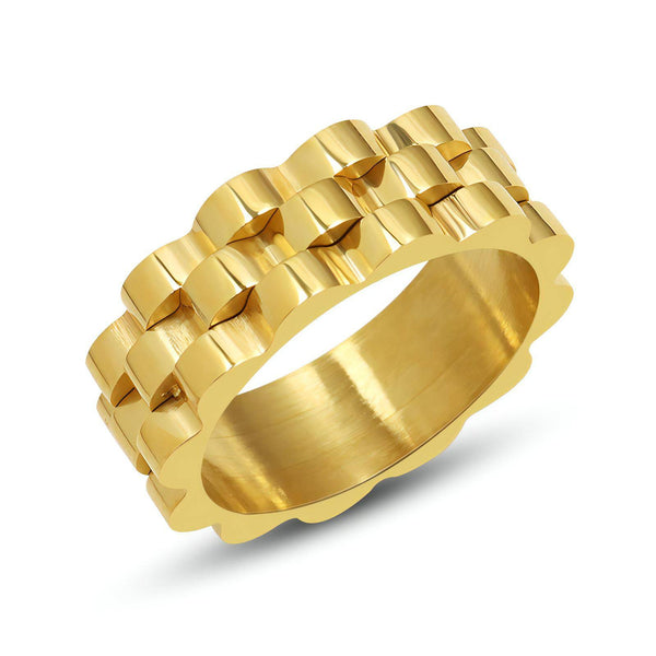 18K Gold plated Stainless steel finger ring