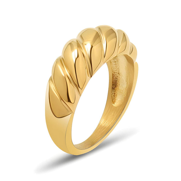 18K Gold plated Stainless steel finger ring