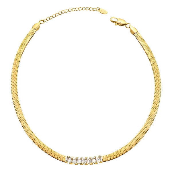 Pure 18K gold plated Stainless steel necklace, Intensity