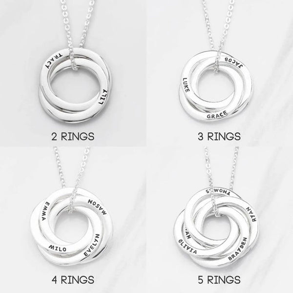 Personalized circle necklace