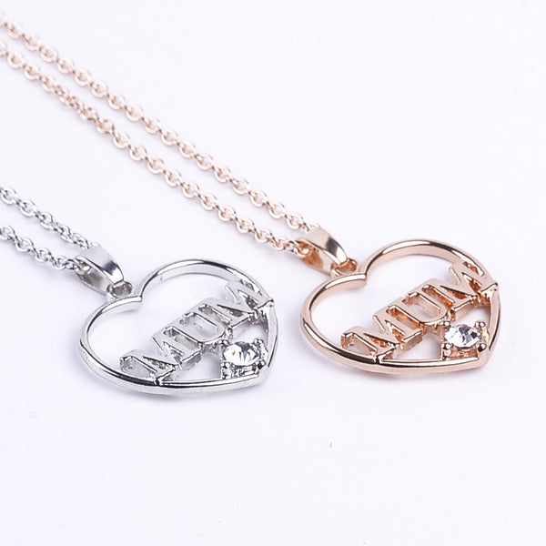 Mum Heart-Shaped Necklace